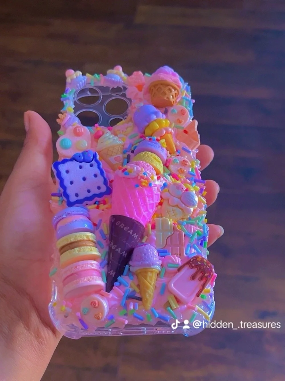 Hand Crafted Pastel Candy & Ice Cream 3D Decoden Phone Case for iphone , samsung